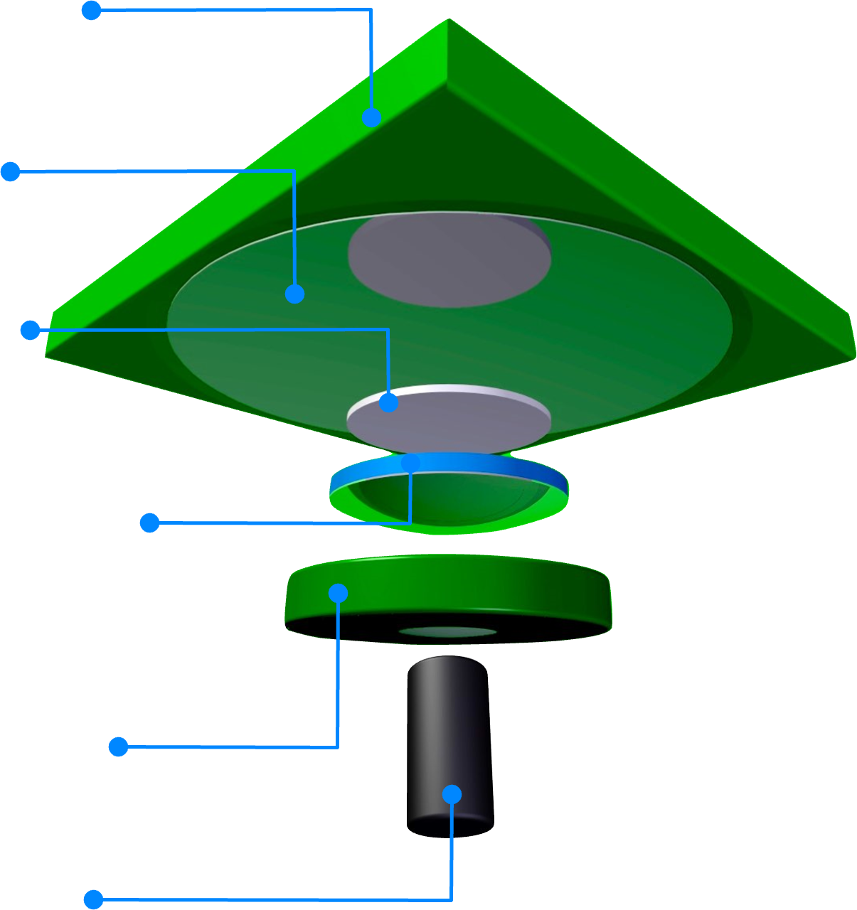 면진받침 분리도