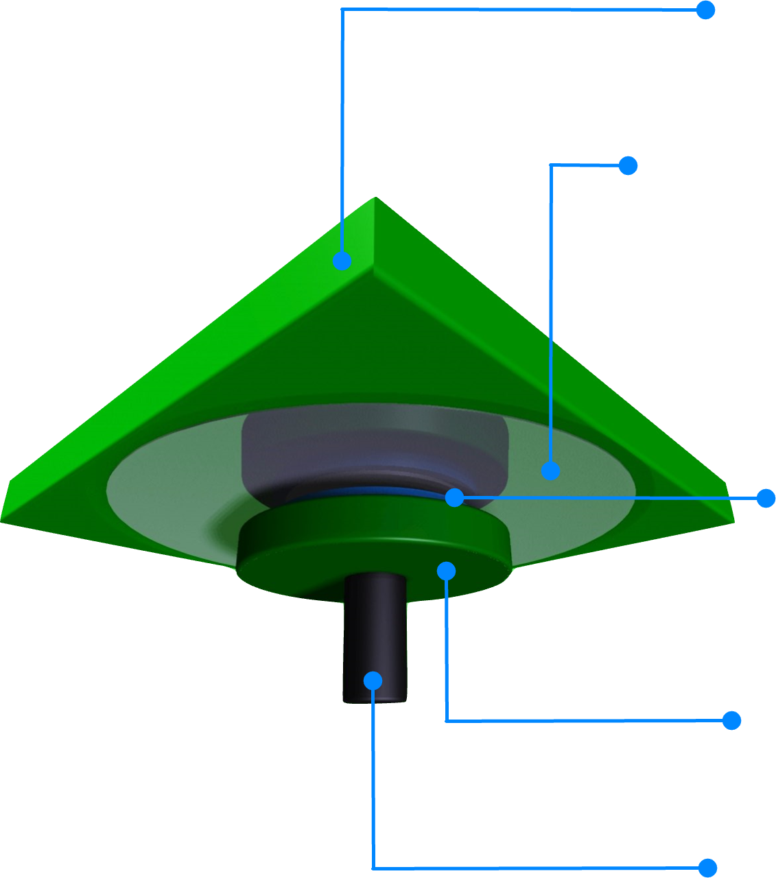 면진받침 조립도