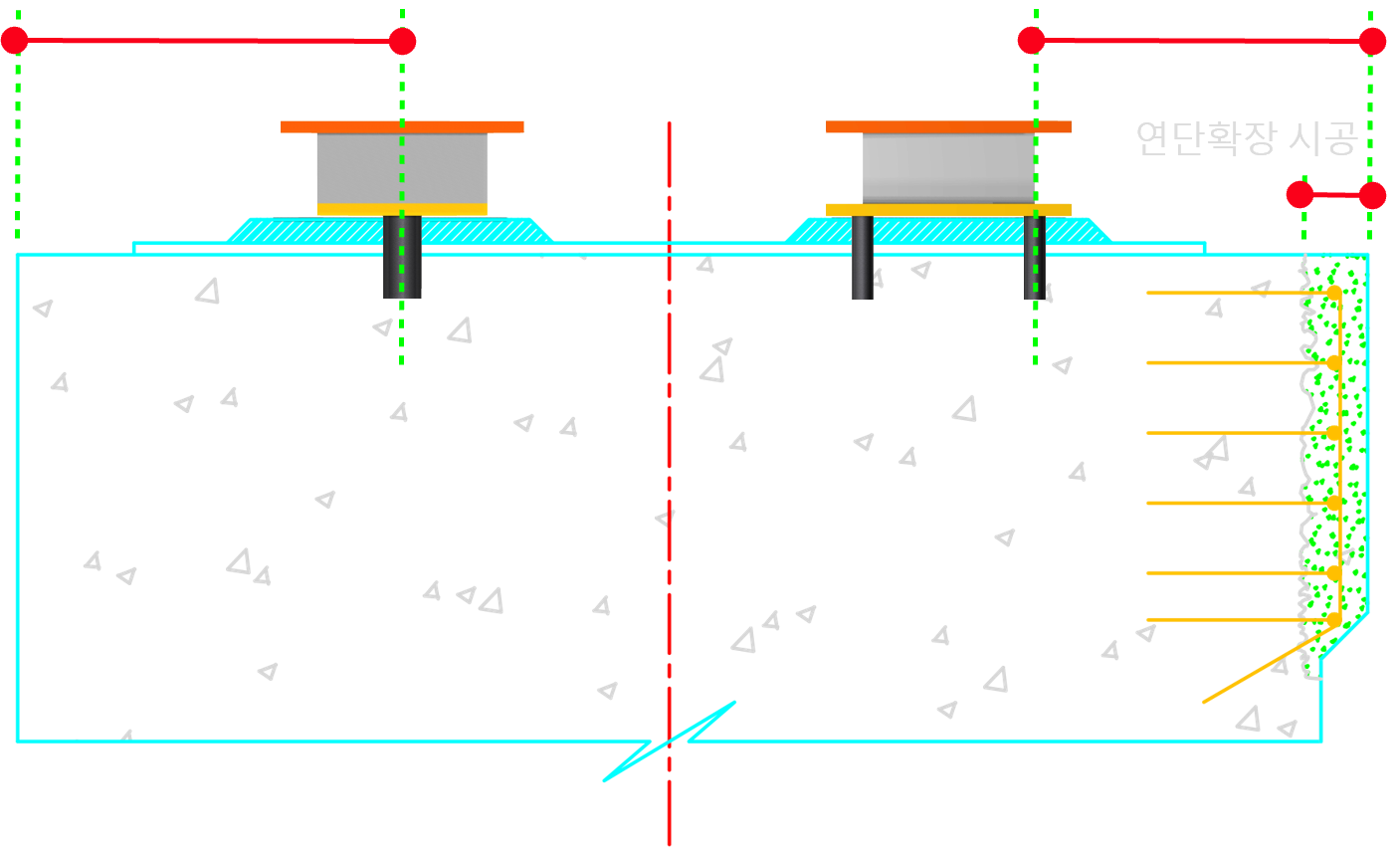 연단거리 확보 다이어그램